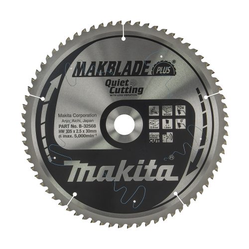 Makita Makblade Plus körfűrészlap fához 305x30x2,5mm 70 fog