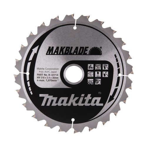 Makita Makblade körfűrészlap fához 216x30x2,4mm 24 fog