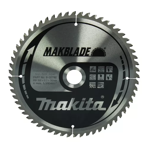 Makita Makblade körfűrészlap fához 255x30x2,3mm 60 fog