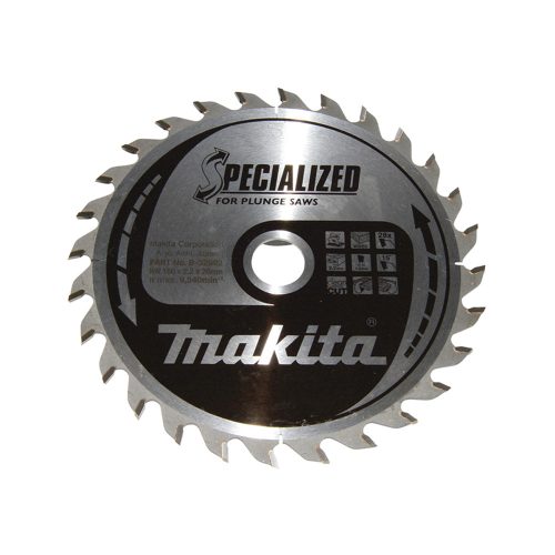 Makita merülő körfűrészlap fához 160x20x2,2mm 28 fog