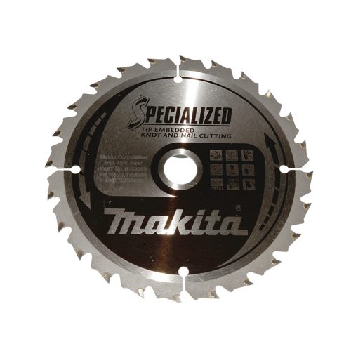 Makita körfűrészlap szöges és csomós fáhóz 165x20x2mm 24 fog