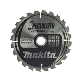   Makita körfűrészlap szöges és csomós fáhóz 235x30x2,3mm 24 fog