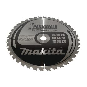   Makita körfűrészlap szöges és csomós fáhóz 355x30x3mm 40 fog