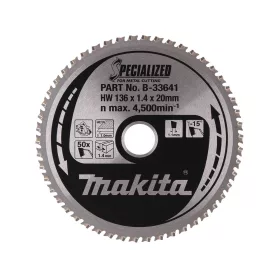 Makita körfűrészlap acélhoz, fémhez 136x20x1,4mm 50 fog