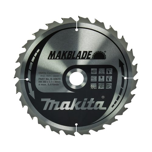 Makita Makblade körfűrészlap fához 260x30x2,3mm 24 fog