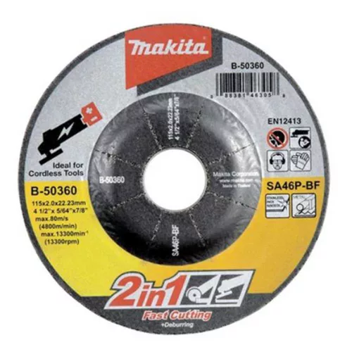 Makita vágó és csiszolótárcsa INOX 115x2mm