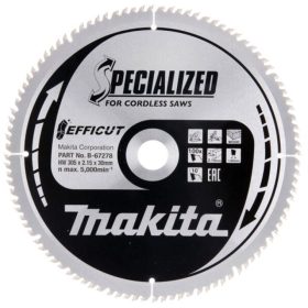   Makita EFFICUT körfűrészlap akkus géppel, fához 305x30x2,15mm 100 fog