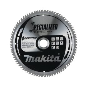   Makita EFFICUT körfűrészlap akkus géppel, fához 260x30x2,15mm 80 fog