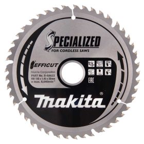   Makita EFFICUT körfűrészlap akkus géppel, fához 190x30x1,45mm 45 fog