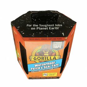   Gorilla Waterproof Patch&Seal Tape vízálló foltozó/tömítő ragasztószalag, fekete 100mmx3m