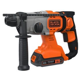   Black+Decker akkus SDS-Plus fúró-vésőkalapács BCD900D1S-QW 18V 1x2,0Ah