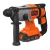 Black+Decker akkus SDS-Plus fúró-vésőkalapács BCD900E2K-QW 18V 2x2,5Ah