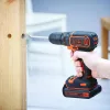 Black+Decker akkus fúrócsavarozó BDCDC18B-QW 18V 2x1,5Ah