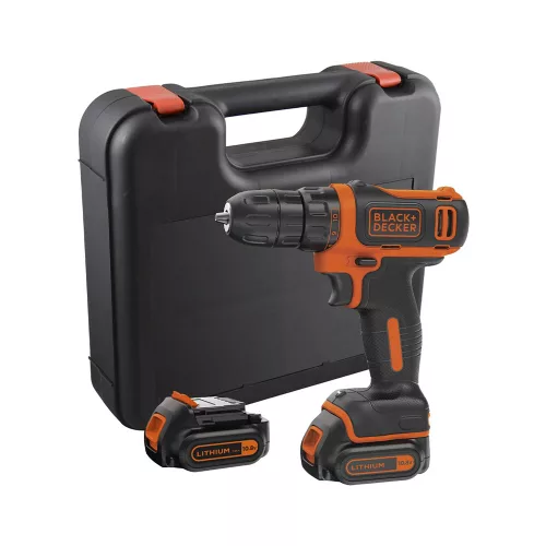 Black+Decker akkus fúró-csavarozó BDCDD12K1B-QW 10,8V 2x1,5Ah