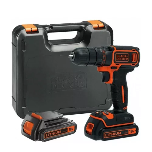 Black+Decker akkus fúrócsavarozó BDCDD186KB-QW 18V 1,5Ah