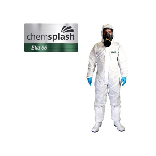 Chemsplash Eka 55 overál 5B/6B fehér 4XL