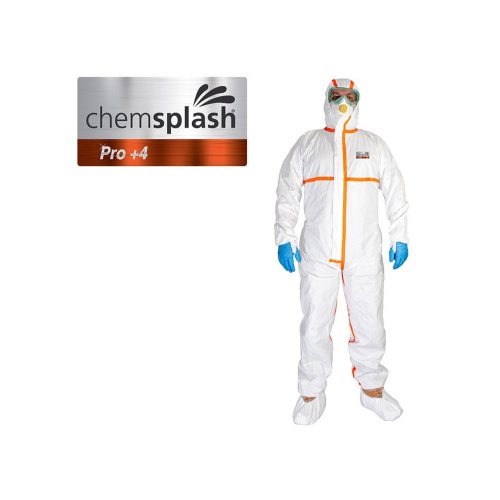 Chemsplash Pro +4 antisztatikus overál 4B/5B/6B fehér XXL