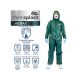 Chemsplash AG MAX antisztatikus overál 4B/5B/6B zöld 3XL