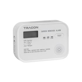   Tracon szén-monoxid (CO) érzékelő 4,5 VDC (3×1,5V AA), >85 dB