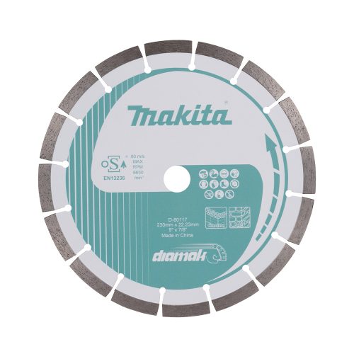 Makita gyémánttárcsa DIAMAK szegmentált, szegmens 230 mm 10 mm