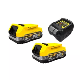   Dewalt PowerStack akkumulátor töltő szett 2x1,7 Ah akku + DCB1102 töltő
