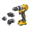 Dewalt akkus cserélhető tokmányos fúrócsavarozó DCD703L2T-QW 12V 2x3,0 Ah