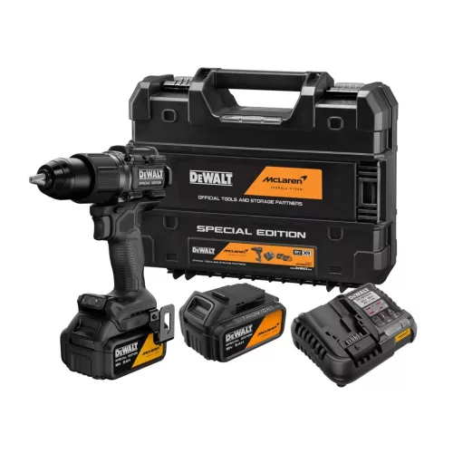 Dewalt x McLaren akkus fúró-csavarozó DCD81MP2T-QW 18V 2x5,0 Ah, TSTAK kofferben
