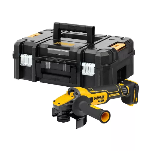 Dewalt akkus sarokcsiszoló DCG409NT-XJ 18V XR alapgép, TSTAK kofferben