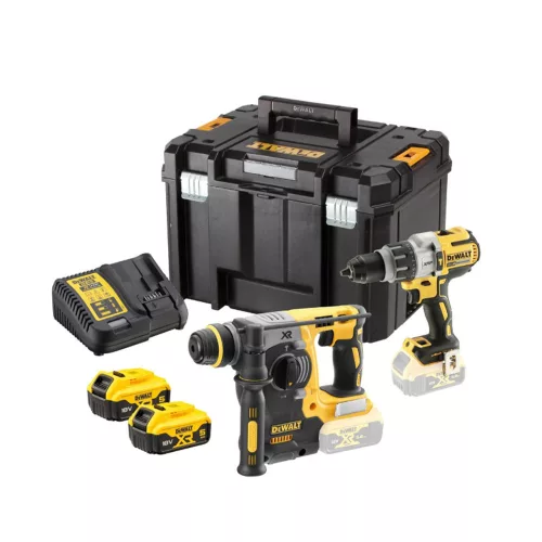 Dewalt akkus gépszett DCK229P2T-QW 18V 2 x 5,0 Ah, TSTAK kofferben