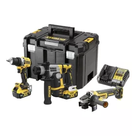   Dewalt akkus gépszett DCK355P2T-QW 18V (DCH172 + DCG405 + DCD800) 2x5,0 Ah, TSTAK kofferben