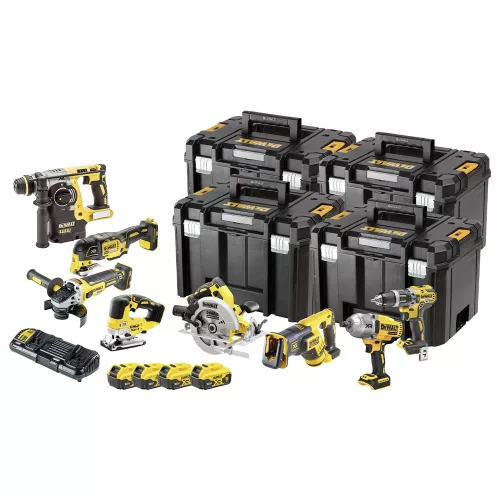 Dewalt akkus gépszett DCK865P4T-QW 18V 4 x 5,0 Ah, TSTAK kofferben