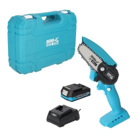   Dedra akkus láncfűrész akkumulátorral és töltővel, 18V 2,0 Ah műanyag hordtáskában