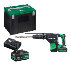   Hikoki akkus fúró-vésőkalapács DH3640DA-WAZ 36V 2x2.5Ah Multivolt,  HITBOX kofferben