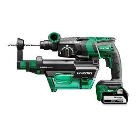   Hikoki akkus SDS Plus fúró-vésőkalapács porelszívóval DH36DPE-VACUUM 36V MULTI VOLT 2x2,5Ah