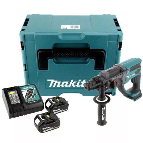 Makita akkus SDS-Plus fúró-vésőkalapács DHR202RTJ 18V 2x5,0Ah
