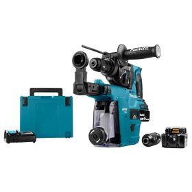   Makita akkus fúró-vésőkalapács porelszívóval DHR243RTJW 18V 2x5,0Ah