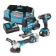 Makita DLX3152TX1 akkus gépszett (DDF484+DJV180+DGA511) 18V 2x5,0Ah