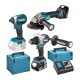 Makita DLX3155TJ akkus gépszett (DDF486+DGA504+DTD153) 18V 2x5,0Ah