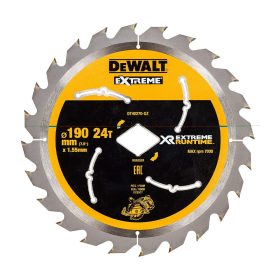 Dewalt körfűrészlap XR 190mm, 24T, Diamond Bore