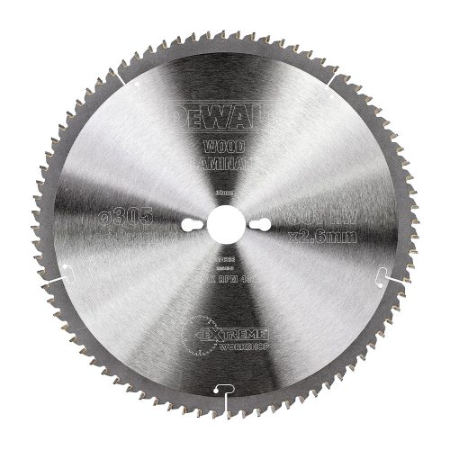 DEWALT DT4260-QZ körfűrészlap fához 305x30 mm S40, 80 fog