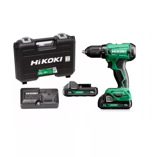 Hikoki akkus ütvefúró-csavarozó 18V DV18DA-KOFFER 2x2,0Ah, töltő, koffer