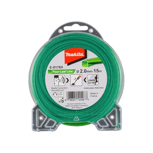 Makita négylevelű damil zöld, 2,0mm 15m