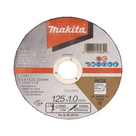 Makita vágókorong INOX 125x1 mm A60U-BF, 12db/csg