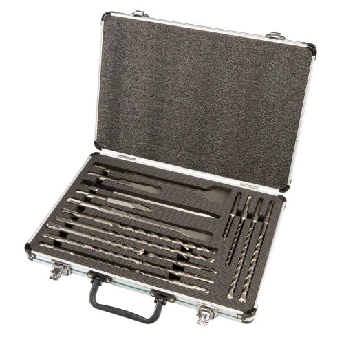 Makita SDS-Plus fúró-vésőkészlet ALU dobozban 17 részes