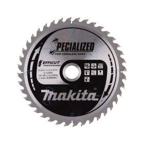  Makita EFFICUT körfűrészlap akkus géppel, kompozithoz 165x20x1,5mm 40 fog