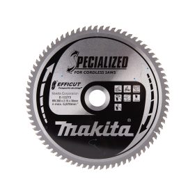   Makita EFFICUT körfűrészlap akkus géppel, kompozithoz 260x30x2,15mm 75 fog