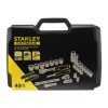 Stanley Fatmax dugókulcs készlet 3 fokonkénti fogazással, kemény dobozban 3/8” 49 részes