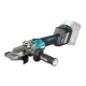 Makita akkus laposfejű sarokcsiszoló GA055GZ 40Vmax XGT Li-Ion BL AFT 125mm fék, alapgép