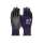 G-TEK PosiGrip MAX 18G kötött, nylon/spandex, PosiGripMax tenyérmártott munkavédelmi kesztyű fekete/lila 06/XS