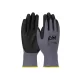 G-TEK nylon, nitril tenyérmártott munkavédelmi kesztyű fekete/szürke 09/L